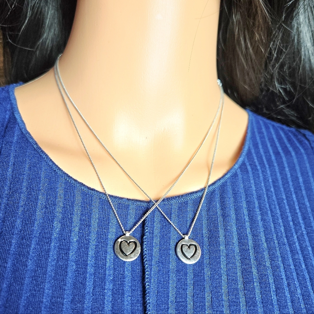 Matching Heart Pendant Necklaces